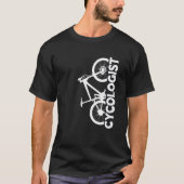 Mountain Biking Cycologist Vertical Graphic Tシャツ (正面)