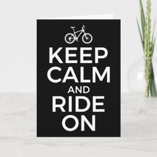 Mountain Biking, Mountain Biker, Keep Calm And Rid カード