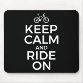 Mountain Biking, Mountain Biker, Keep Calm And Rid マウスパッド (正面)