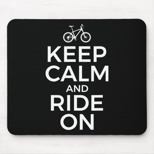 Mountain Biking, Mountain Biker, Keep Calm And Rid マウスパッド (正面)