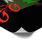 Mountain Biking Rider Climbing Scene  ポスター (角)