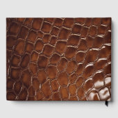Mountain Cabin Faux Crocodile Leather Doormat ゲストブック (裏面)