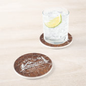 Mountain Cabin Faux Crocodile Leather Doormat コースター (側面)