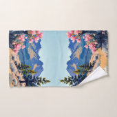 Mountain Cabin Personalize Text Vacation Home バスタオルセット (ハンドタオル)