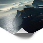 Mountain Castle Landscape Print フォトプリント (角)