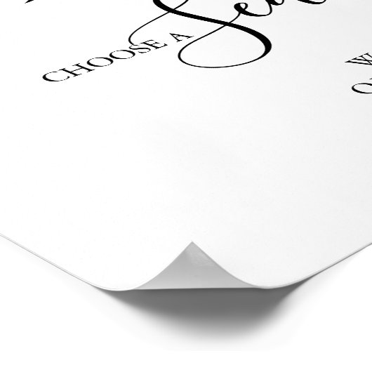 Mountain Choose a Seat Not a Side Wedding  ポスター (角)