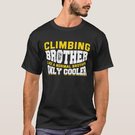 Mountain Climbing Rock Climb Climber Brother  3 Tシャツ (正面)