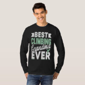Mountain Climbing Rock Climb Grandmother Climber G Tシャツ (正面フル)