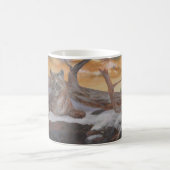 Mountain Cougar Winter Scene Coffee Cup  コーヒーマグカップ (中央)