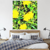 Mountain Dandelion写真：オタワ・カナダ キャンバスプリント (インサイチュ (寝室))