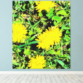 Mountain Dandelion写真：オタワ・カナダ キャンバスプリント (インサイチュ (ウッドフロア))