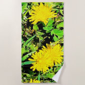 Mountain Dandelion写真：オタワ・カナダ ビーチタオル (正面)