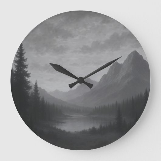Mountain Escape Clock ラージ壁時計 (正面)