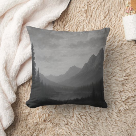 Mountain Escape Throw Pillow クッション (ブランケット)
