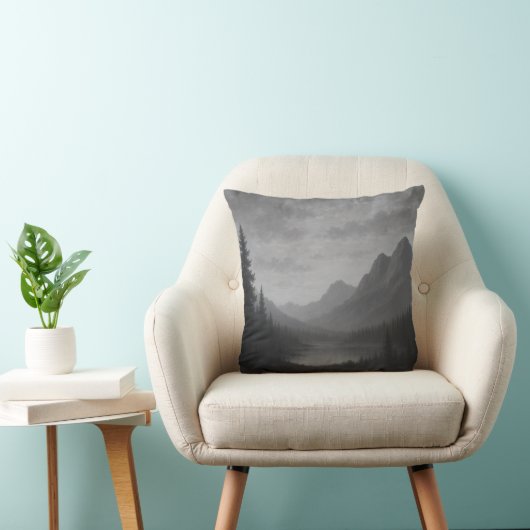 Mountain Escape Throw Pillow クッション (椅子)