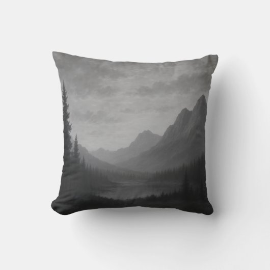 Mountain Escape Throw Pillow クッション (正面)