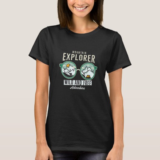 Mountain Explorer Cool Camper Tシャツ (正面)