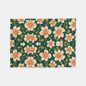 Mountain flowers Blanket フリースブランケット (正面(横))