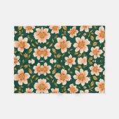 Mountain flowers Blanket フリースブランケット (正面(横))