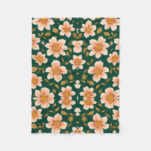 Mountain flowers Blanket フリースブランケット (正面)