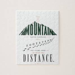 Mountain Footsteps Distance Quote ジグソーパズル