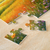 Mountain Forest Cabin Art ジグソーパズル (側面)