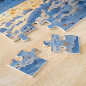 Mountain Forest Cabin Art ジグソーパズル (側面)