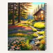 Mountain Forest Cabin Art ノートブック (裏面)