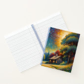 Mountain Forest Cabin Art ノートブック (内部)