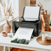 Mountain Forest Custom Wedding Sign Template ポスター