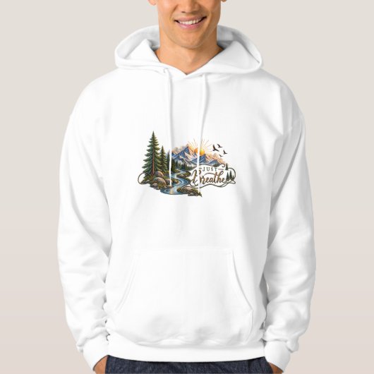 Mountain & Forest “Just Breathe” Tシャツ (正面)