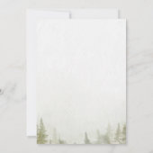 Mountain,Forest,Lake,String Lights RSVP 招待状 (裏面)