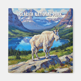 Mountain Goat in Glacier National Park Travel マグネット