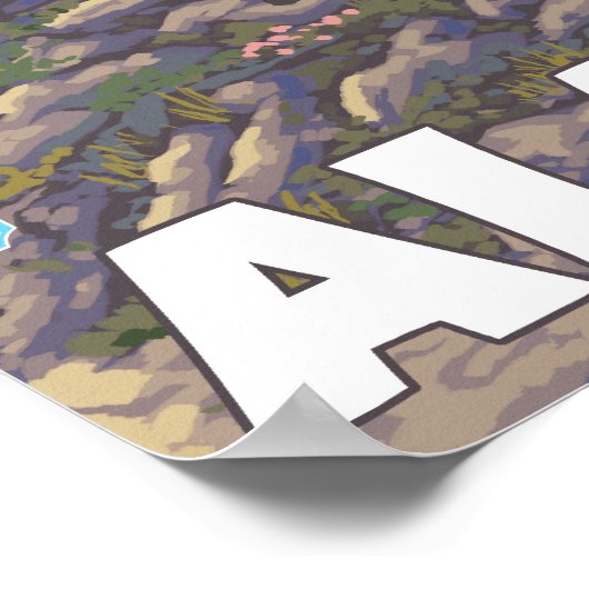 Mountain Goats Scene - Denali National Park, ポスター (角)