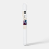 Mountain Grace – Watercolor Cross iPhoneケース (左側面)