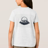 Mountain graphic t-shirt, perfect for nature lover トライブレンドＴシャツ (裏面)