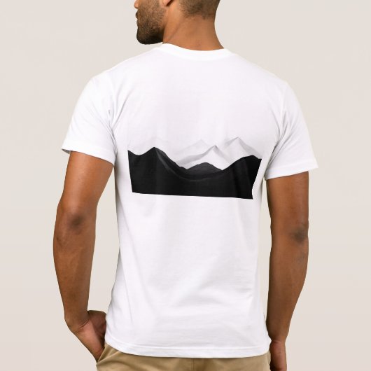 Mountain graphic t-shirt, perfect for nature lover tシャツ (裏面)