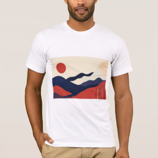 Mountain graphic t-shirt, perfect for nature lover tシャツ