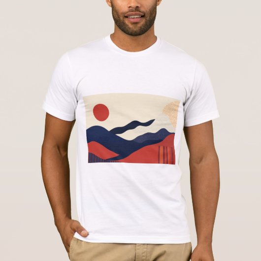 Mountain graphic t-shirt, perfect for nature lover tシャツ (正面)