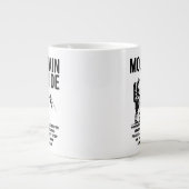 Mountain Guide Hiking Adventure Graphic Design ジャンボコーヒーマグカップ (正面)