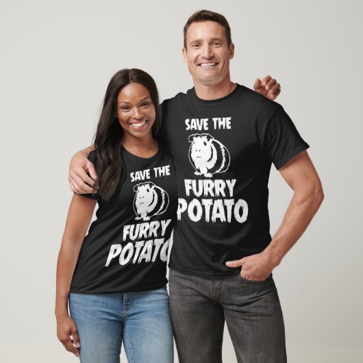Mountain Guinea Pig Design Save The Furry Potato P Tシャツ (ユニセックス)