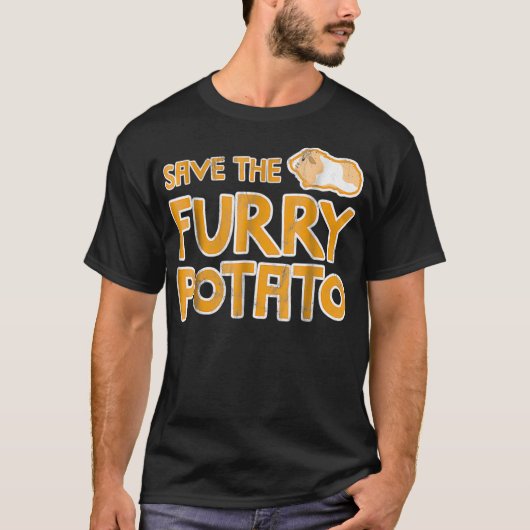 Mountain Guinea Pig T Save The Furry Potato Tシャツ (正面)