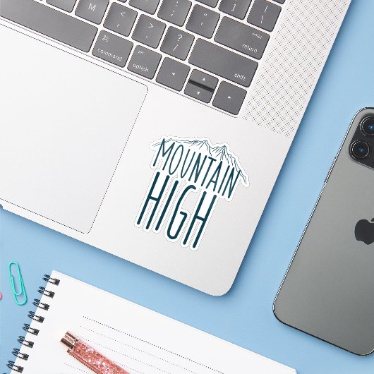 Mountain High シール (ノートパソコンとiPhone)