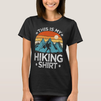 Mountain Hiking Adventure Vintage This Is My Hikin Tシャツ