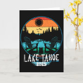 Mountain Hiking Skiing Family Vacation 2025 Trip L カード (黄色い花)