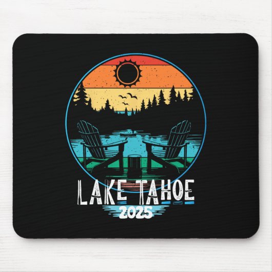 Mountain Hiking Skiing Family Vacation 2025 Trip L マウスパッド (正面)