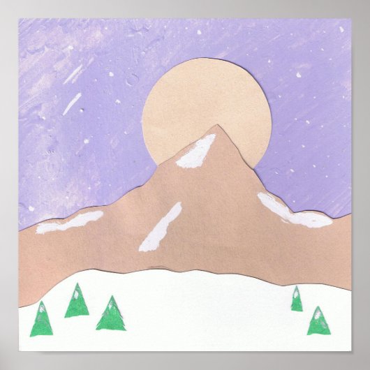Mountain in Snow Poster ポスター (正面)