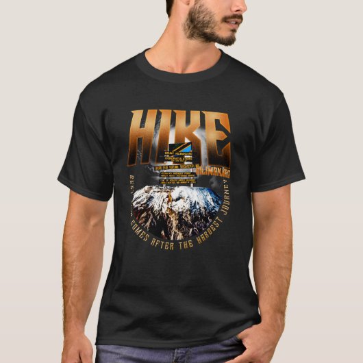 Mountain kilimanjaro/Highest mountain in africa Tシャツ (正面)