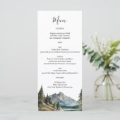 Mountain Lakeのメニュパーソナライズされたーカード名 メニュー (スタンド正面)