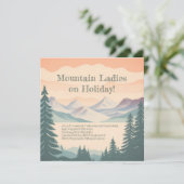 Mountain Lake汎用招待状 – カスタマイズ セーブザデート (スタンド正面)